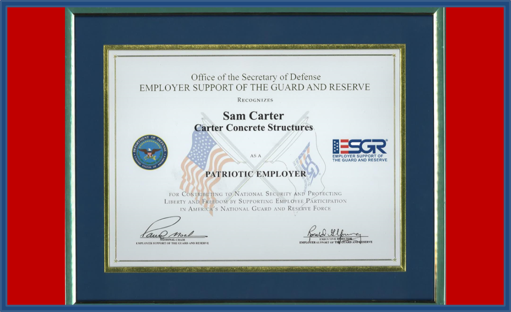 CCS Patriotic Employer Award